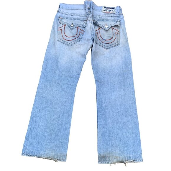 Vintage True Religion Jeans Size 34 BOOT CUT Blue - Picture 7 of 9